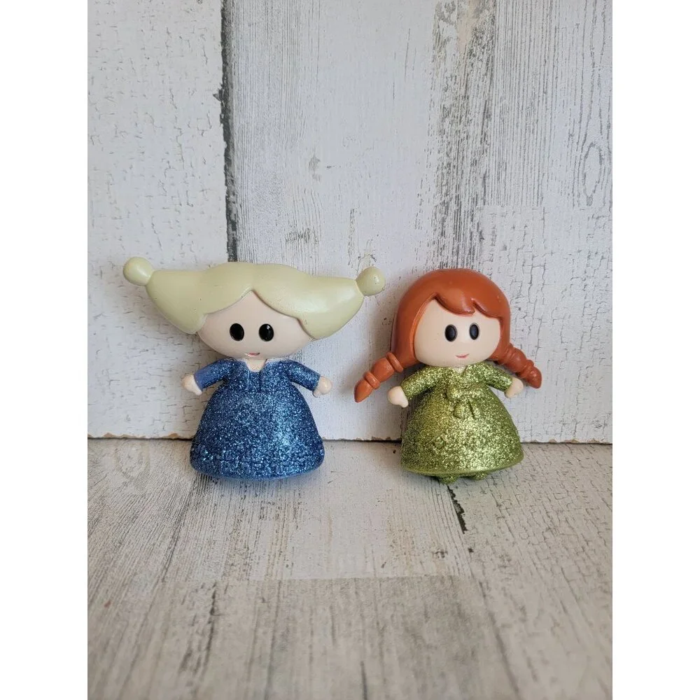 Disney frozen play doll‎ Elsa Anna glitter movie figure set